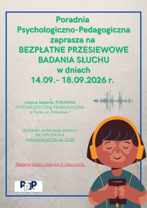 Przesiewowe badanie słuchu