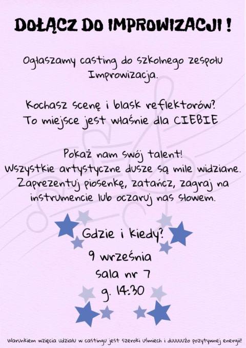 Dołącz do Improwizacji !!!